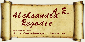 Aleksandra Regodić vizit kartica